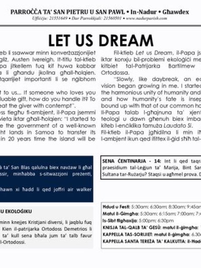 Cover of il-Bullettin, 17 January 2021