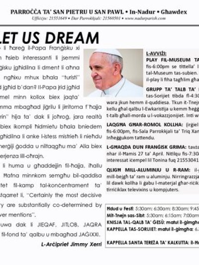 Cover of il-Bullettin, 23 April 2023