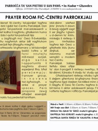 Cover of il-Bullettin, 26 December 2021