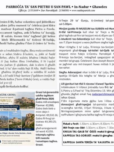 Cover of il-Bullettin, 28 June 2026