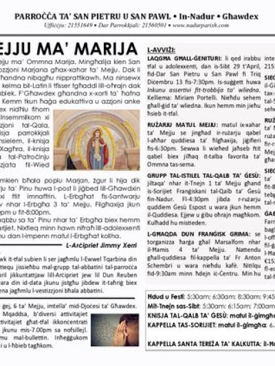 Cover of il-Bullettin, 30 April 2023