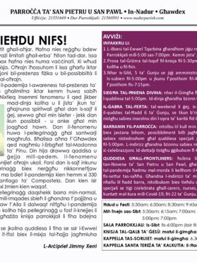Cover of il-Bullettin, 30 May 2021