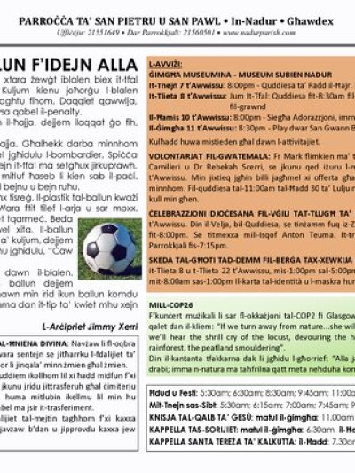 Cover of il-Bullettin, 6 August 2023