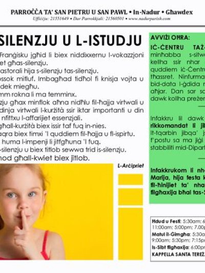 Cover of il-Bullettin, 9 August 2020