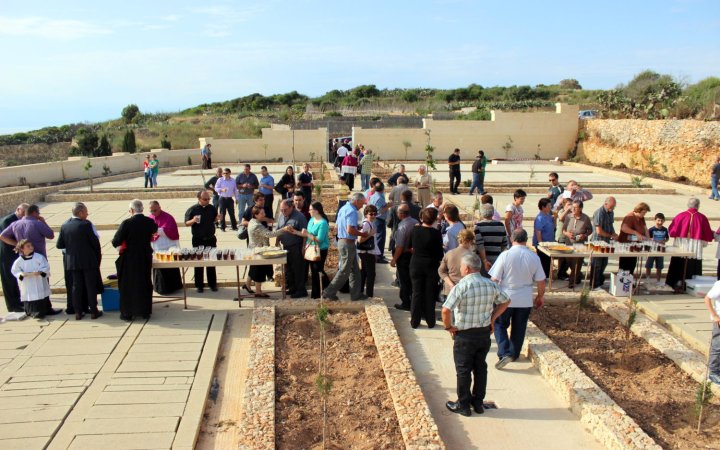 Planting of Trees at New Cemetry