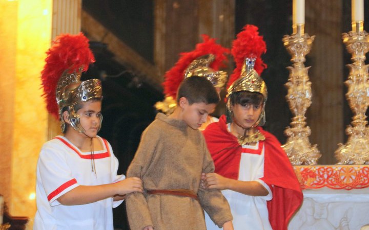 St Stephen play at Nadur Basilica