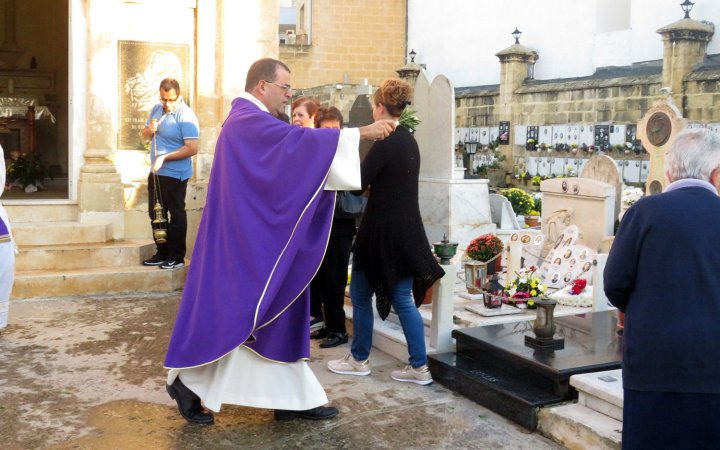 Blessing of tombs at Ta’ Kenuna cemetry