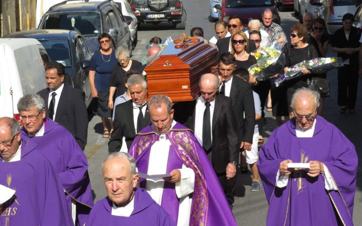 Funeral of Can Joseph Muscat