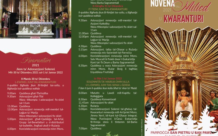 Christmas & New Year programme