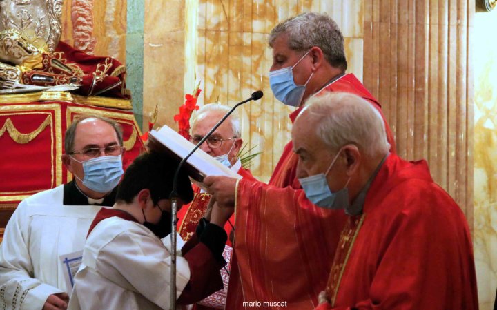 Eve of St Coronato Feast – Concelebrated Mass led by Mons Jimmy Xerri