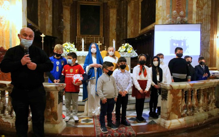 Play about Dun Mikiel Attard at Nadur Basilica