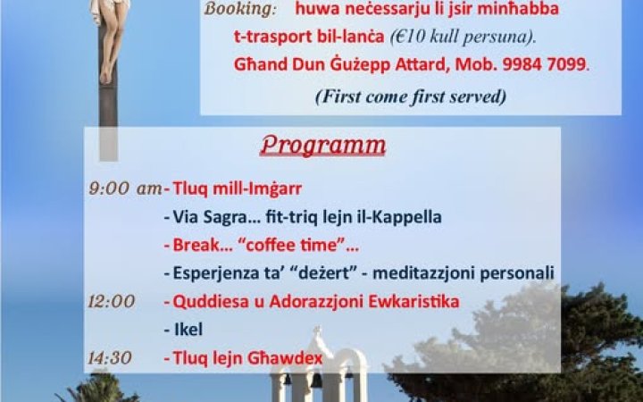 A Day of SPIRITUALITY in Kemmuna